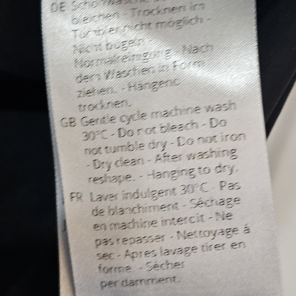 OSKA Black Long Sleeve Dress with Pocket Size 1 Lagenlook - Picture 8 of 12